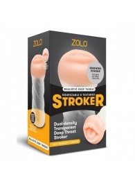 Мастурбатор-ротик ZOLO DEEP THROAT - Zolo - в Новокуйбышевске купить с доставкой