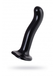 Черный стимулятор для пар P G-Spot Dildo Size M - 18 см. - Strap-on-me - в Новокуйбышевске купить с доставкой