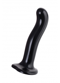Черный стимулятор для пар P G-Spot Dildo Size M - 18 см. - Strap-on-me - в Новокуйбышевске купить с доставкой