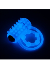 Голубое, светящееся в темноте виброкольцо Lumino Play Vibrating Penis Ring - Lovetoy - в Новокуйбышевске купить с доставкой