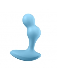 Голубой анальный вибростимулятор Deep Driver - 11,2 см. - Satisfyer - в Новокуйбышевске купить с доставкой
