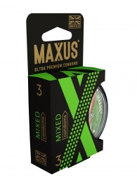 Презервативы в пластиковом кейсе MAXUS AIR Mixed - 3 шт. - Maxus - купить с доставкой в Новокуйбышевске