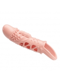 Телесная насадка с вибрацией Cecelia - 18,5 см. - Baile - в Новокуйбышевске купить с доставкой