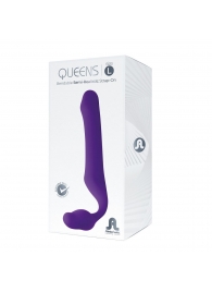Фиолетовый безремневой страпон Queens L - Adrien Lastic - купить с доставкой в Новокуйбышевске