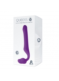 Лиловый безремневой страпон Queens M - Adrien Lastic - купить с доставкой в Новокуйбышевске