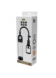Прозрачная вакуумная помпа с манометром Deluxe Penis Pump - Dream Toys - в Новокуйбышевске купить с доставкой