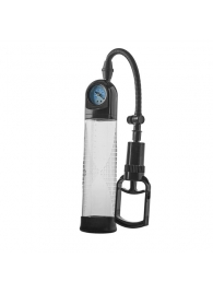 Прозрачная вакуумная помпа с манометром Deluxe Penis Pump - Dream Toys - в Новокуйбышевске купить с доставкой