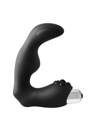 Черный вибромассажер простаты FantASStic Vibrating Prostate Massager - 11,3 см. - Dream Toys - в Новокуйбышевске купить с доставкой