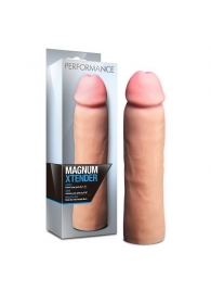 Телесная фаллическая насадка на пенис Magnum Xtender - 23 см. - Blush Novelties - в Новокуйбышевске купить с доставкой