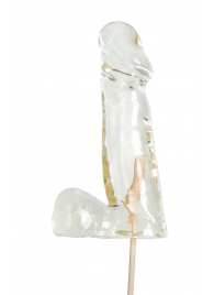 Прозрачный леденец в форме пениса со вкусом пина колада - Sosuчki - купить с доставкой в Новокуйбышевске