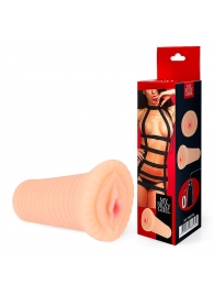 Реалистичный мастурбатор-вагина телесного цвета с вибрацией - Bior toys - в Новокуйбышевске купить с доставкой