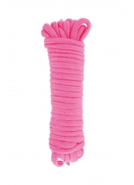 Розовая веревка для связывания Sweet Caress Rope - 10 метров - Sweet Caress - купить с доставкой в Новокуйбышевске