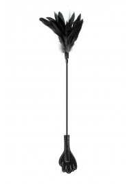 Двусторонний стек-щекоталка Sweet Caress Feather Whip - 58 см. - Sweet Caress - купить с доставкой в Новокуйбышевске