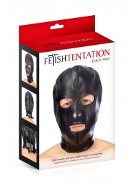 Маска-шлем с прорезями для глаз и рта - Fetish Tentation - купить с доставкой в Новокуйбышевске