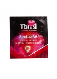 Возбуждающий крем для женщин Sextaz-W в одноразовой упаковке - 1,5 гр. - Биоритм - купить с доставкой в Новокуйбышевске