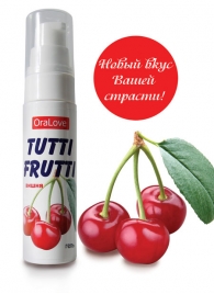 Гель-смазка Tutti-frutti с вишнёвым вкусом - 30 гр. - Биоритм - купить с доставкой в Новокуйбышевске
