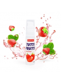Гель-смазка Tutti-frutti с земляничным вкусом - 30 гр. - Биоритм - купить с доставкой в Новокуйбышевске