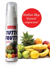 Гель-смазка Tutti-frutti со вкусом тропических фруктов - 30 гр. - Биоритм - купить с доставкой в Новокуйбышевске