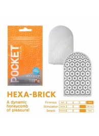 Карманный мастурбатор HEXA-BRICK - Tenga - в Новокуйбышевске купить с доставкой
