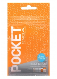 Карманный мастурбатор HEXA-BRICK - Tenga - в Новокуйбышевске купить с доставкой