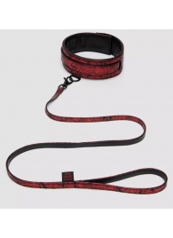 Стильный ошейник с поводком Reversible Faux Leather Collar and Lead - Fifty Shades of Grey - купить с доставкой в Новокуйбышевске