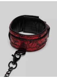 Красно-черные оковы Reversible Faux Leather Ankle Cuffs - Fifty Shades of Grey - купить с доставкой в Новокуйбышевске