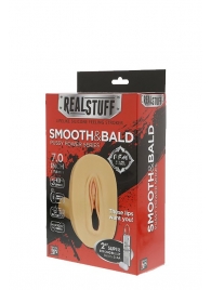 Мастурбатор-вагина с вибрацией и выносным пультом управления REALSTUFF SMOOTH   BALD - Dream Toys - в Новокуйбышевске купить с доставкой