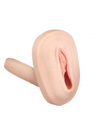 Мастурбатор-вагина с вибрацией и выносным пультом управления REALSTUFF SMOOTH   BALD - Dream Toys - в Новокуйбышевске купить с доставкой