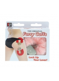 Металлические наручники с розовой меховой опушкой METAL HANDCUFF WITH PLUSH PINK - Dream Toys - купить с доставкой в Новокуйбышевске