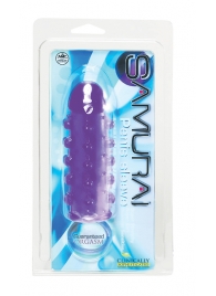 Закрытая фиолетовая насадка с пупырышками SAMURAI PENIS SLEEVE PURPLE - 14,5 см. - NMC - в Новокуйбышевске купить с доставкой