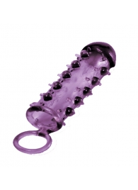 Закрытая фиолетовая насадка с пупырышками SAMURAI PENIS SLEEVE PURPLE - 14,5 см. - NMC - в Новокуйбышевске купить с доставкой