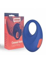 Синее эрекционное кольцо RRRING Casual Date Cock Ring - FeelzToys - в Новокуйбышевске купить с доставкой