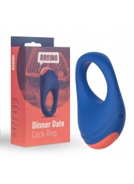 Синее эрекционное кольцо RRRING Dinner Date Cock Ring - FeelzToys - в Новокуйбышевске купить с доставкой