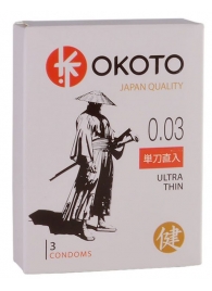 Ультратонкие презервативы OKOTO Ultra Thin - 3 шт. - Sitabella - купить с доставкой в Новокуйбышевске