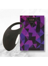 Черное эрекционное виброкольцо Thor Cockring - FeelzToys - в Новокуйбышевске купить с доставкой