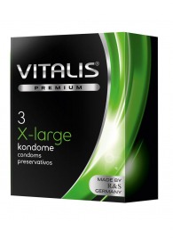 Презервативы увеличенного размера VITALIS PREMIUM x-large - 3 шт. - Vitalis - купить с доставкой в Новокуйбышевске