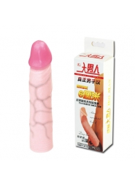 Удлиняющая насадка на пенис Deep Love - 21,5 см. - Baile - в Новокуйбышевске купить с доставкой