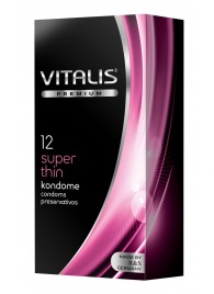 Ультратонкие презервативы VITALIS PREMIUM super thin - 12 шт. - Vitalis - купить с доставкой в Новокуйбышевске