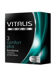 Контурные презервативы VITALIS PREMIUM comfort plus - 3 шт. - Vitalis - купить с доставкой в Новокуйбышевске
