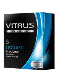 Классические презервативы VITALIS PREMIUM natural - 3 шт. - Vitalis - купить с доставкой в Новокуйбышевске