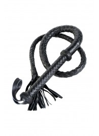 Длинный кожаный кнут с хлопушками на конце - ToyFa - купить с доставкой в Новокуйбышевске