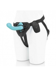 Голубая изогнутая насадка 6in Remote Control Ripple P-Spot G-Spot на черных трусиках - 16 см. - Pegasus - купить с доставкой в Новокуйбышевске
