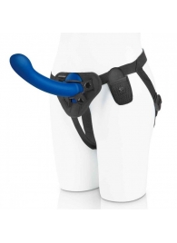 Синяя насадка Remote Control P-Spot G-Spot с черными трусиками - 20 см. - Pegasus - купить с доставкой в Новокуйбышевске