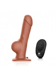 Реалистичный страпон с радиоуправлением Remote Control Realistic - 21 см. - Pegasus - купить с доставкой в Новокуйбышевске