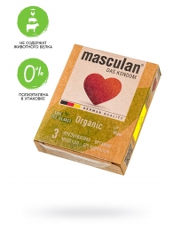 Экологически чистые презервативы Masculan Organic - 3 шт. - Masculan - купить с доставкой в Новокуйбышевске