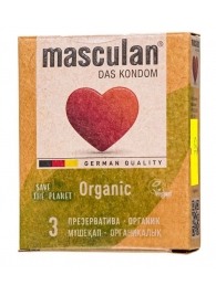 Экологически чистые презервативы Masculan Organic - 3 шт. - Masculan - купить с доставкой в Новокуйбышевске