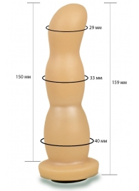 Телесная рельефная насадка Harness - 15,9 см. - LOVETOY (А-Полимер) - купить с доставкой в Новокуйбышевске