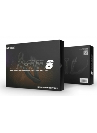 Черный вибромассажер простаты Nexus Simul8 Stroker Edition с кольцами для пениса и мошонки - Nexus Range - в Новокуйбышевске купить с доставкой