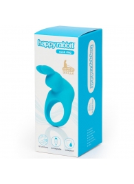 Голубое эрекционное виброкольцо Happy Rabbit Rechargeable Rabbit Cock Ring - Happy Rabbit - в Новокуйбышевске купить с доставкой