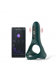 Изумрудное виброкольцо Magic Motion Rise с подхватом мошонки - Magic Motion - в Новокуйбышевске купить с доставкой